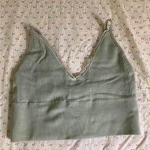 mint green bra top